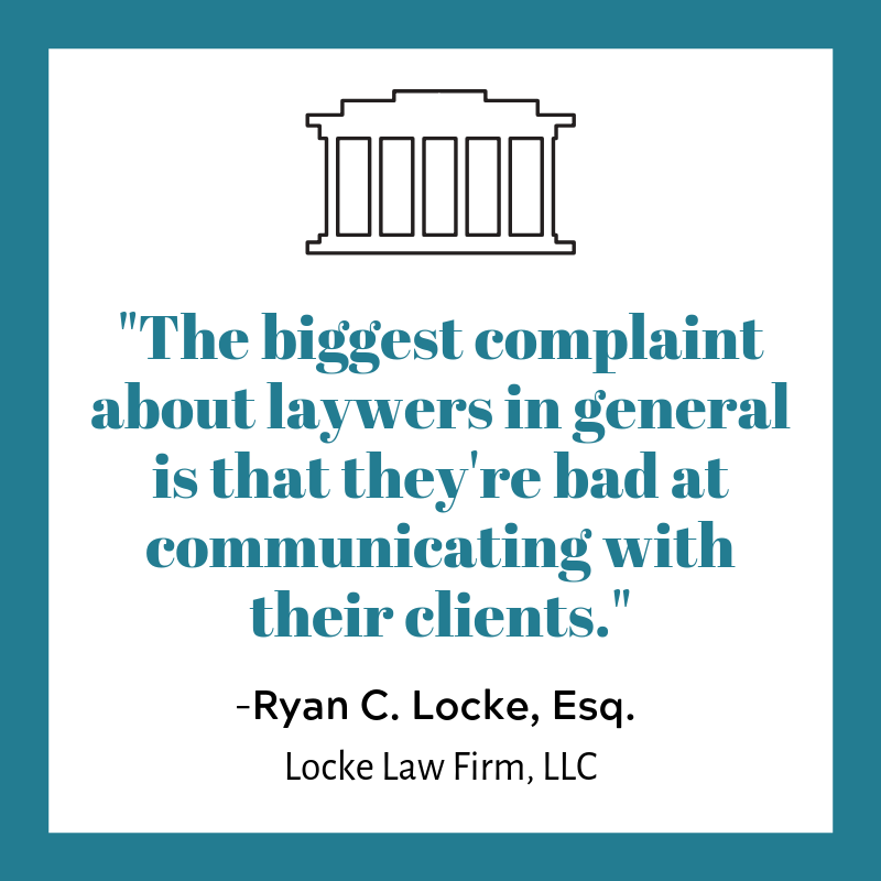 Lawyers communicatin with clients