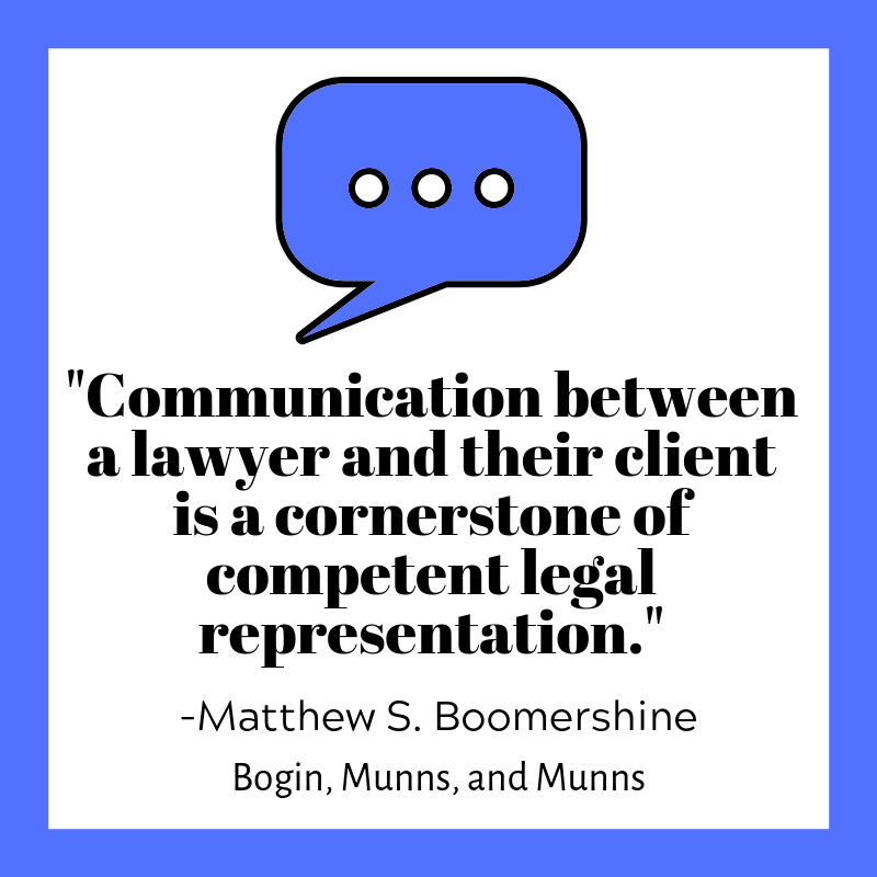 Communication between a lawyer and their client is a cornerstone