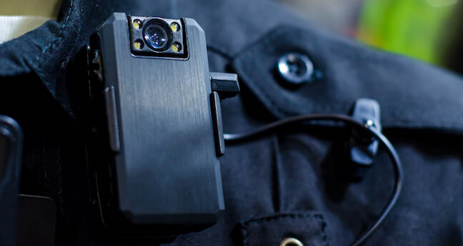 Why do police officers wear body cameras?