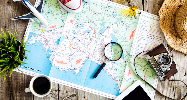 Travel impacted by Coronavirus, covid-19 travel restrictions.