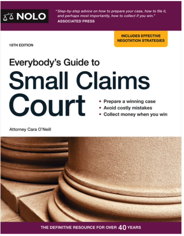 Everybodys Guide To Small Claims Court Healing Law Legal News And Information On Laws Court