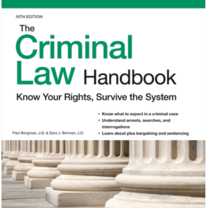 Criminal Law Handbook by Nolo