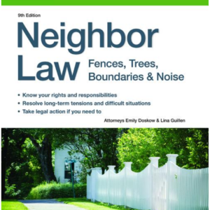 Neighbor Law book by nolo