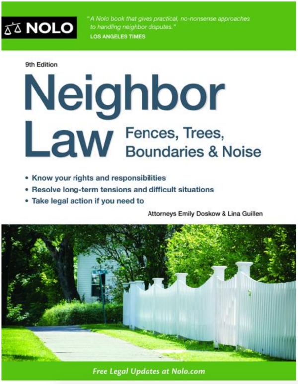 Neighbor Law book by nolo