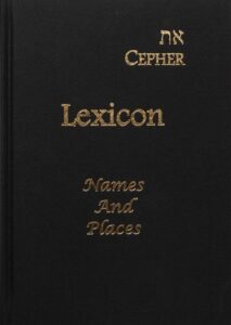 Lexicon for eth--Capher Names and Places