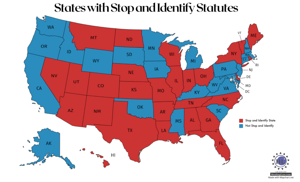 Stop And Identify States Map